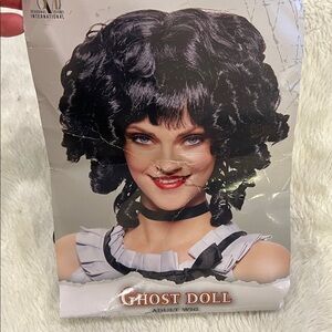 Ghost Doll Wig 🍁pink curly adult age14+ Halloween